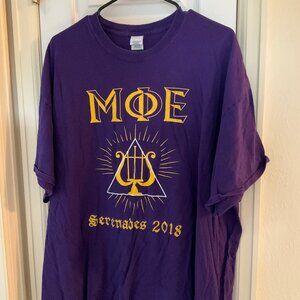 Mu Phi Epsilon MΦE Music Fraternity Letters / Lot of 2 T-Shirts / XXL